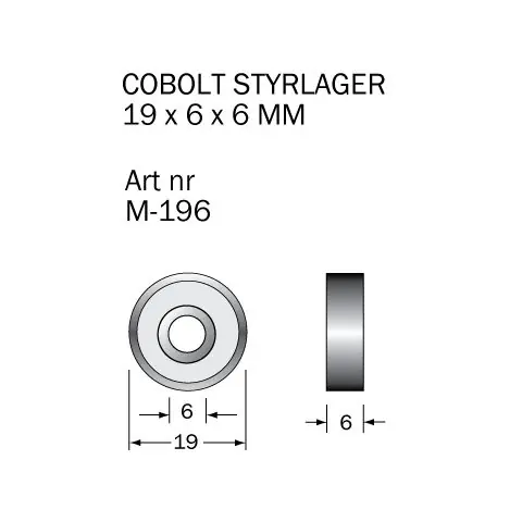 Cobolt M-196 Kullager Expressleverans